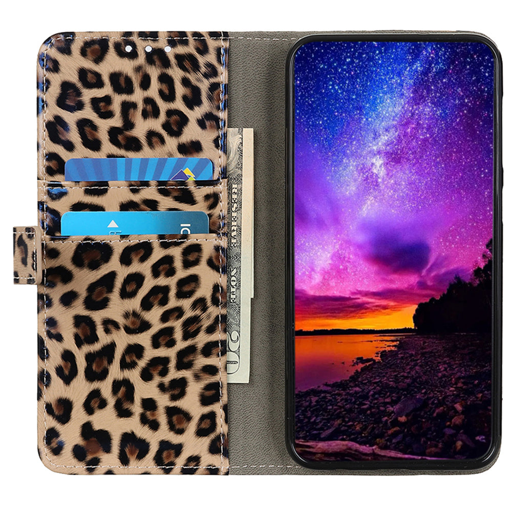 For Samsung Galaxy A05s 4G Case PU Leather Magnetic Stand Leopard Texture Wallet Phone Cover For Samsung Galaxy A05s 4G Case PU Leather Magnetic Stand Leopard Texture Wallet Phone Cover